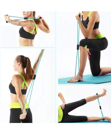 Figure 8 Resistance Band - Arm Back & Shoulder Training Elastic Rope for Home Workouts Yoga & Physical Therapy - Green - Buy Online on SooperMarket.com