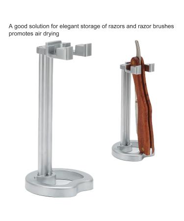 Premium Stainless Steel Razor Holder | Universal Shaving Brush & Razor Stand for Men - Durable & Safe Drying Solution - Buy Online on SooperMarket.com