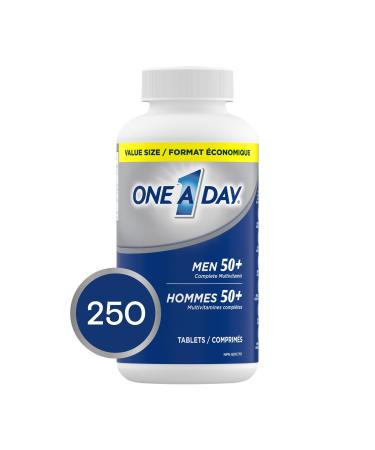 One A Day Multivitamin For Men 50 Plus-Daily Vitamins For Men With Vitamins A B C D E Calcium Selenium Magnesium And Zinc To Support Immune Bone Heart And Eye Health And Energy 250 Tablets