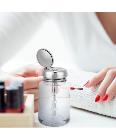 Push Down Pump Dispenser nail polish remover pump dispenser Professional Nail Art Remover Dispenser Gel Polish Remover Empty Container Manicure Accessory push down pump dispenser glass for Nail Polis - Buy Online on SooperMarket.com