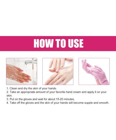 Moisturizing Beauty Gloves for Dry Hands Reusable Hydrating Cracked Hand Healing Gloves Overnight Sleeping Glove Nighttime Lotion Eczema SPA - Buy Online on SooperMarket.com