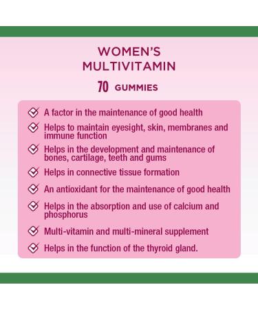 Nature's Bounty Melatonin Supplement Helps Reset Bodys Sleep-Wake Cycle 2.5mg 60 Gummies & Women's Multivitamin Helps Maintain Good Health 70 Gummies - Buy Online on SooperMarket.com