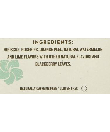 Celestial Seasonings Watermelon Lime Zinger Tea - 20 Bags | Refreshing Herbal Blend - Buy Online on SooperMarket.com