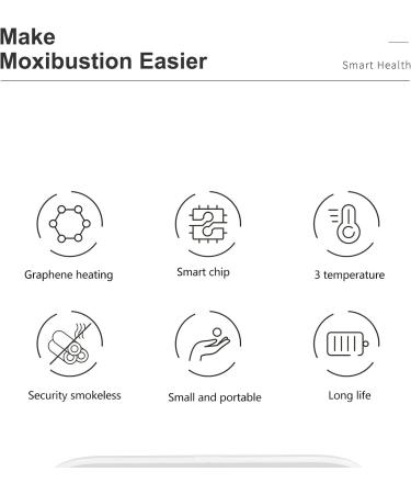 Smoke-Free Moxa Box Set - 3 Pieces with 10 Moxa Sticks | Improve Blood Circulation | Moxibustion for Shoulder Neck Leg Belly Arm - Buy Online on SooperMarket.com