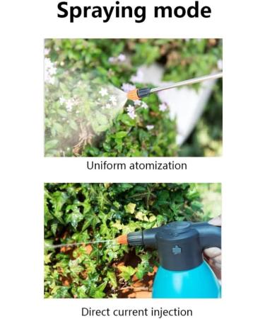 Electric Spray Bottle 2L-PRO Rechargeable Sprayer with Type-C USB Port Comfortable Handheld Sprayer for Watering Plants Blue - Buy Online on SooperMarket.com