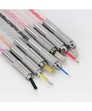 10 Multi-color Double Sided Microblading Handles Individually Packaged - Lot # and Exp. Date Included - Buy Online on SooperMarket.com