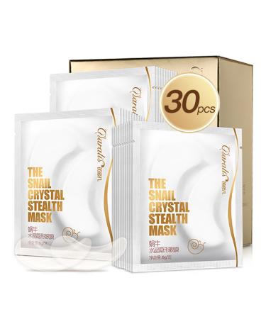 QKISS 30 pieces Eye pads Eye Mask Punish anti -aging eye pads collagen mask eye care moisture donation remove pockets dark circles and puffiness