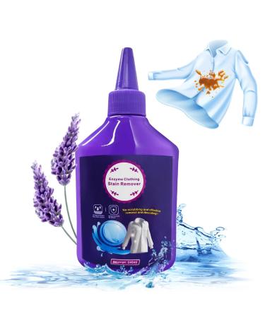 2024 New Active Enzyme Clothing Stain Remover Clothes Oil Stain Remover Fast Laundry Stain Remover Active Enzymatic Laundry Cleaning Stubborn Stains Cleaner (240ml)