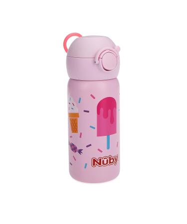 Nuby Thirsty Kids No Spill Flip-It Active Stainless Steel Travel Cup  14 Oz  Ice Cream - Buy Online on SooperMarket.com