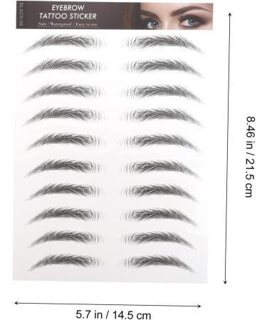 Mikinona 10pcs Imitation Eco Eyebrow Sticker 3 Proof Beauty Stickers - Buy Online on SooperMarket.com
