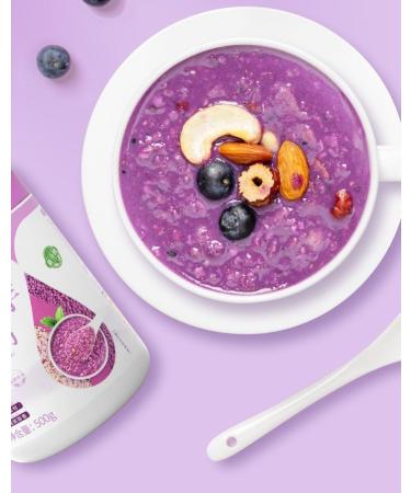 Purple potato konjac starch Soup 500g/can Ready-to-Eat Sweet potato konjac porridge Instant Breakfast Congee food replacement Grain powder Healthy and Nutritious oatmeal cereal Chinese Special (2can) - Buy Online on SooperMarket.com