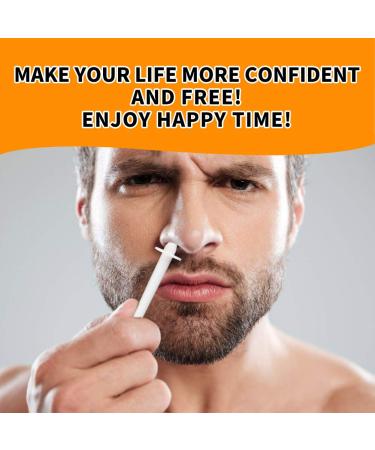 Nose Wax Kit for Men and Women - Nose Hair Removal Wax Set with 50g Wax, 20 Applicators, 10 Wax Pods, Measuring Cup, and Moustache Stencils - Buy Online on SooperMarket.com