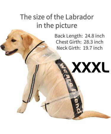 Olsa Dog Raincoat with Reflective Stripe | Waterproof Dog Hooded Slicker Poncho | 4 Legs Rain Jacket for Small, Medium, Large Dogs - Buy Online on SooperMarket.com