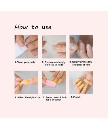 Dark Rose Pink Coffin False Nail Tips - 24pcs Glossy Acrylic Press On UV Fake Nails | Salon-Quality Full Cover with Glue Sticker | L5578 - Buy Online on SooperMarket.com