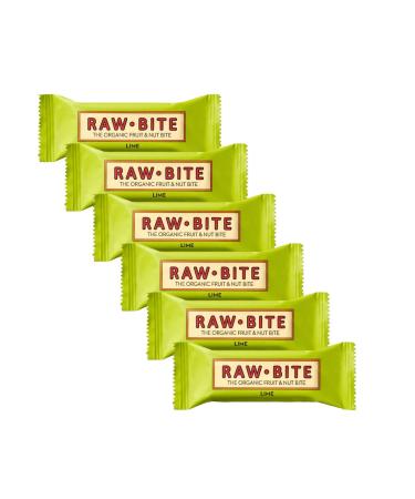 Raw Bite - Lime Bar - Fruit-nut bar with lime ginger and chili size: 6 x 50 g Lime ginger chili 50 g (pack of 6)
