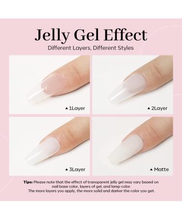 Modelones Gel Nail Polish 1 Pcs 15ml Milky White Gel Nail Polish Jelly Gel Polish Set Sheer Pure White Color Nail Gel Polish Kit Soak Off U V GEL LED Salon DIY at Home Gel Nail Manicure Gift for Women Girls - Buy Online on SooperMarket.com