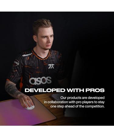 Fnatic JET M Pro Gaming Mouse Pad | Esports Speed Surface | Medium Size 360x280x3mm | Waterproof, Stitched Edges, Anti-Slip Rubber Base - Buy Online on SooperMarket.com