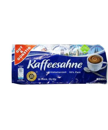Coffee cream 20 x 10g GOOD & CHEAP 10% fat