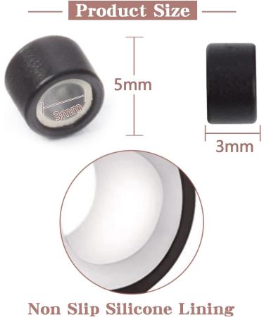 Vlasy 600 Pcs Silicone Micro Rings for I Tip Hair Extensions 5mm Micro Nano Beads Micro Links Hair Beads (Dark Brown) Micro-5mm-600Pcs Dark Brown - Buy Online on SooperMarket.com