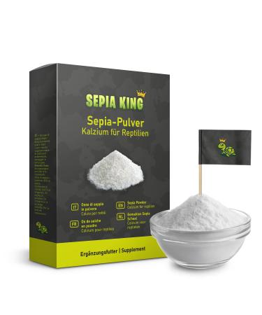 Sepia King - Sepia powder - Calcium for turtles bearded dragon reptiles - ground ground sepia bowls - dust insects - feed lime lime terrarium - 50g