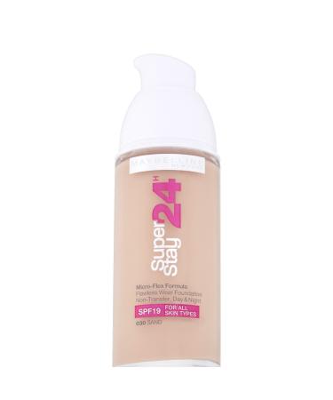 Maybelline SuperStay24H Liquid Foundation 030 Sand 30ml - Long-lasting Coverage - Buy Online on SooperMarket.com