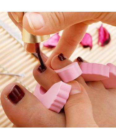 Peach Heart Toe & Finger Separator Set - 24 Pieces | Nail Art Pedicure Tool - Buy Online on SooperMarket.com