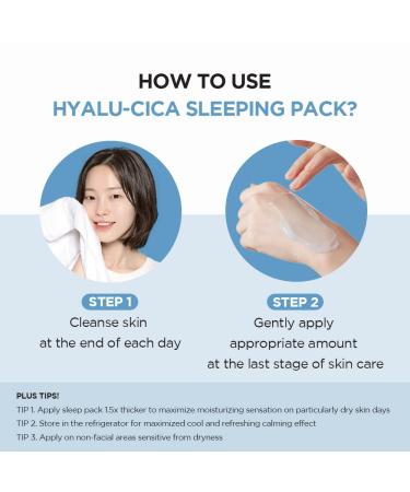 SKIN1004 Hyalu-CICA Sleeping Pack 3.38 fl.oz - Melatonin & Hyaluronic Acid formula for Moisture and Revitalization - 100ml - Buy Online on SooperMarket.com