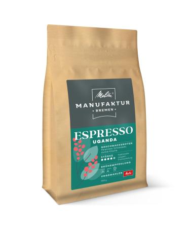 Melitta Manufaktur coffee espresso specialty coffee 500g entire coffee beans uncomfortable single-original farin coffee from Uganda roasted in Germany strength 4 espresso uganda 1 x 500g