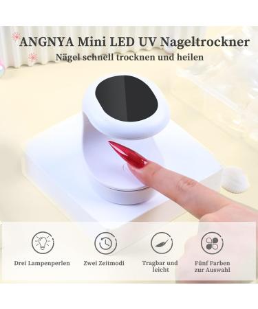 Mini LED UV Nail Dryer | Portable 16W USB Nail Lamp for Gel Nails & Manicure Tools - Black - Buy Online on SooperMarket.com