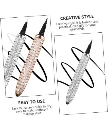 FOYTOKI 2Pcs rose gold plated Self-adhesive Eyeliners Waterproof Liquid Eyeliner 1 count (Pack of 1) Assorted Color - Buy Online on SooperMarket.com