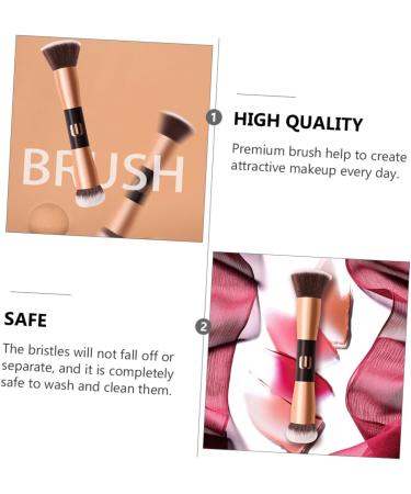 Didiseaon 1pc Double-ended Makeup Brush Wooden Miss Face Blush - Buy Online on SooperMarket.com
