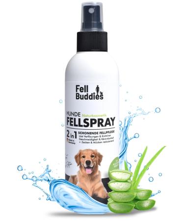 Fellbuddies fur care spray - ideal care for matters & nodules - improves smoothness & combability |Gentle dogs natural cosmetics