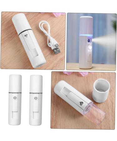 Baluue 2pcs Spray Meter Women Face Humidifier Diffusers for Essential Oils Air Diffuser Plastic White - Buy Online on SooperMarket.com