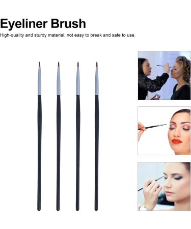 KALLORY 8 Pcs Fine Eyeliner Brush Make up for Face Eyeliner Beauty Brush Eye Brush Lipstick 18X0.4X0.4CMx2pcs Blackx2pcs - Buy Online on SooperMarket.com