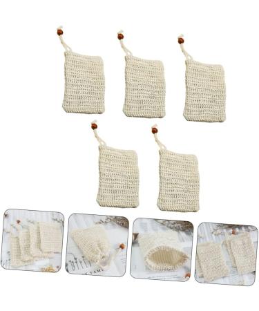 Healeved 25 Pcs Soap Bag Exfoliating Soap Pocket Mesh Soap Saver Pouch Soap Saver Pouch Bag Sisal Beige - Buy Online on SooperMarket.com
