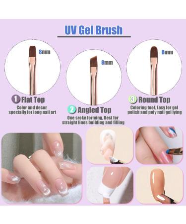 KINGMAS 10Pcs Nail Art Brushes Nail Gel Polish Painting Brush Drawing Pen Nail Liner Brush and Nail Dotting Pen for Gel Polish DIY Manicure Salon at Home - Buy Online on SooperMarket.com