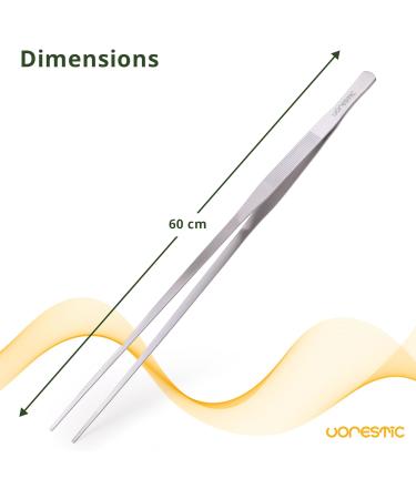 VORESTIC Aquarium Tweezers Long Straight 60 cm Aquascaping Extra Long Tweezers Large - Buy Online on SooperMarket.com