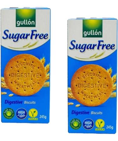 04 Mixed Gullon Sugar Free Digestives 245g & Dark Chocolate Digestives 270g - Buy Online on SooperMarket.com