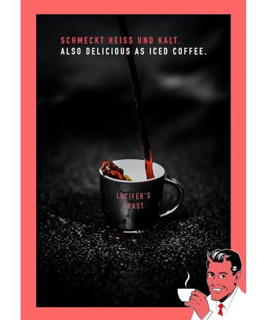 Lucifers Roast 500g Coffee from Italy - Strong Dark Roast 100% Robusta - Low Acid - Perfect for French Press & Filter Coffee - Buy Online on SooperMarket.com