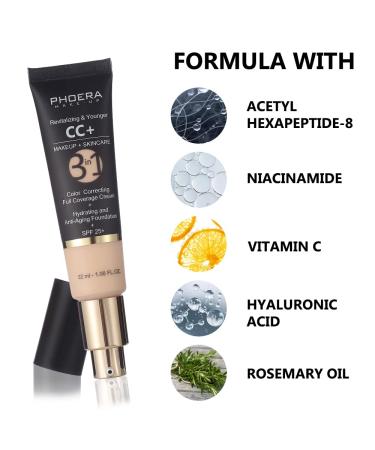 KIMIEYE Matte CC Cream SPF 25 Tinted Moisturizer & Color Correcting Foundation - 1.08 oz (120 Nude) - Buy Online on SooperMarket.com