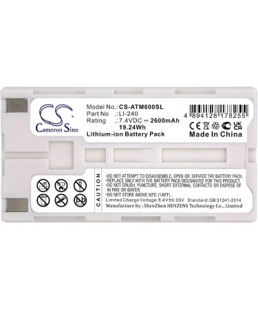 Replacement Battery for Audio-Technica ATCS-M60 & ATUC-IRDU - LI-240 2600mAh/7.4V International Shipping - Buy Online on SooperMarket.com