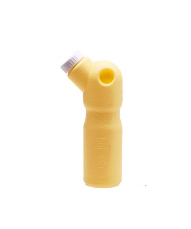 Portable Urinal for Men 600ml Spill Proof Plastic Male Pee Bottle Urine Jar for Men with Lid Male Urinal Pee Urine Bottle for/Elderly/Car Use Yellow