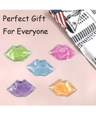 Mini Gel Ice Pack for Lip and Eye Injuries - Hot & Cold Compress for Pain Relief, Swelling Reduction, Dark Circle Reduction, and Anti-Aging - Perfect Gift for Women (Multicolored) - Buy Online on SooperMarket.com