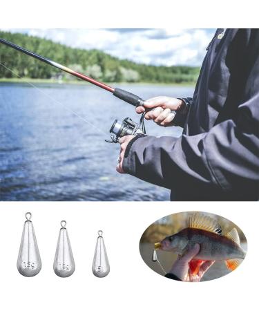 30 PCs Fishing Weights Kit - Multi-Size Shot Weights & Sinker Set for Outdoor Fishing (5g/10g/15g) - International Shipping Available - Buy Online on SooperMarket.com