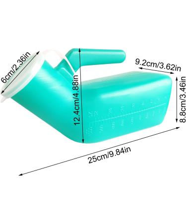 Male Urinal Bottle Thick Portable urinals for Men Pee Bottles with Lid 32oz./1000mL Spill Proof Urinal Bottle for Hospital Car Travel outdoor Emergency Camping Elderly & Incontinence(2PACK) - Buy Online on SooperMarket.com