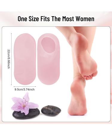 Zuimei 3 Pairs Silicone Moisturizing Socks Silicone Pedicure Socks Moisturizing Foot Mask Exfoliating Silicone Socks Anti-Slip Silicone Socks for Repairing Cracked Heel Dry Feet - Buy Online on SooperMarket.com