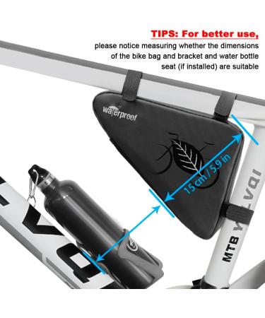 NDAkter Bike Bag - Water-Resistant Triangle Pouch for Phone, Wallet, Keys & Tools | Cycling Accessories for Road Bike MTB Commute - Buy Online on SooperMarket.com