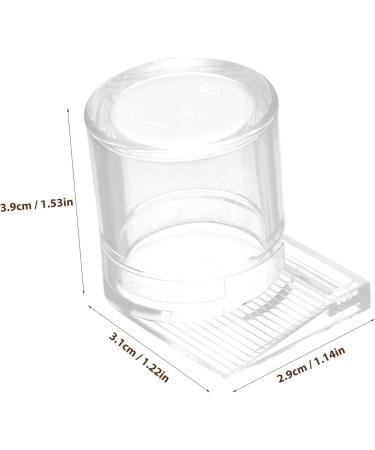 COLLBATH Pet Water Feeder Ant Water Feeders Water Feeding Cup for Ant Nest Ant Keeping Transparent Plastic - Buy Online on SooperMarket.com