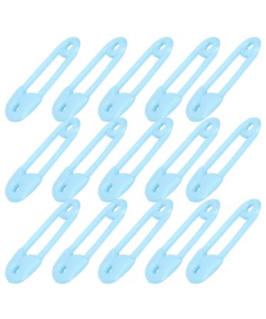 Kisangel 36pcs Safety Pin Cloth Diaper Fasteners Vintage Shirts Shawl Clips Cardigan Collar Clips Kids Nappy Cloth Pins Pin for Clothes Scarf Pin Safety Brooch Child Resin Variety Clothing Blue 6.4x2.5cm
