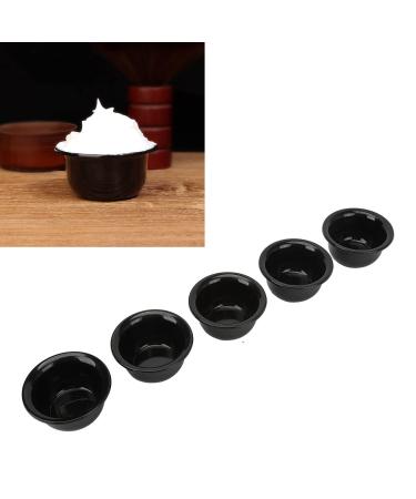 Men's shaving bowl 5 pieces beard foam shell hairdressing cleaning soup mug wearily durable shiny surface practical soap shell male facial cleaning